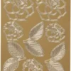 Blomster Klistermærker - Roser - Guld