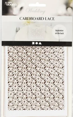 Blondekarton - 10,5X15 CM - 200 G - Råhvid - 10 Stk