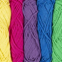 Bomuldsgarn - Nr. 8/4 - L 5X50 M - Colorful - 5X20 G