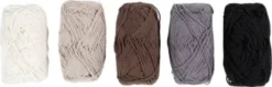Bomuldsgarn - Nr. 8/4 - L 5X50 M - Naturfarver - 5X20 G
