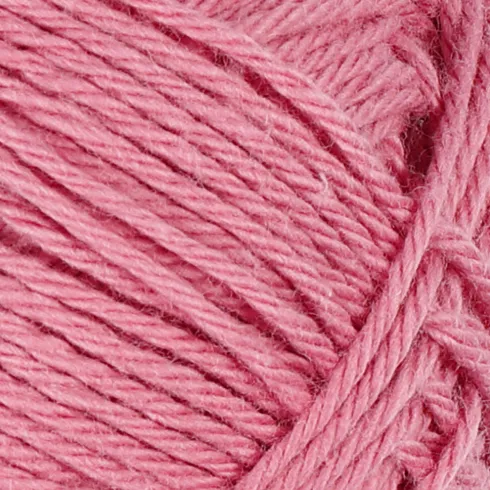 Bomuldsgarn - Nr. 8/4 - Mørk Rosa - L 170 M - 50 G