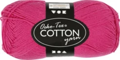 Bomuldsgarn - Nr. 8/4 - Pink - L 170 M - 50 G