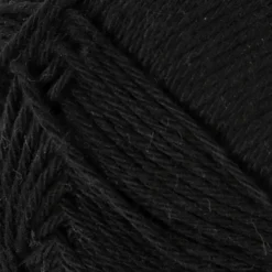 Bomuldsgarn - Nr. 8/4 - Sort - L 170 M - 50 G
