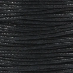 Bomuldssnor - Tykkelse 1 MM - Sort - 40 M