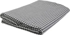 Bomuldsstof - Tern 4X4 MM - B 145 CM - Sort - Hvid - 5 M