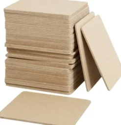 Brik - Str. 10X10 CM - Tykkelse 3 MM - 50 Stk