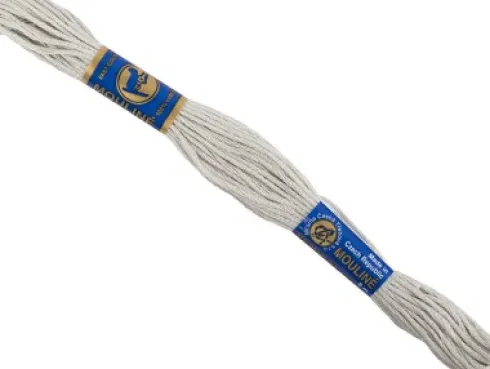 Broderigarn - Grå - 6-Trådet - Bomuld - 12X8 M