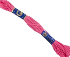 Broderigarn - Pink - 6-Trådet - Bomuld - 12X8 M