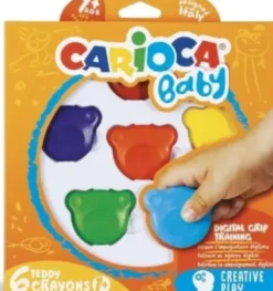 Carioca Baby - Teddy Farvekridt - 6 Farver