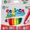 Carioca - Jumbo Tusser - Sæt Med 12 Farver