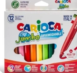 Carioca - Jumbo Tusser - Sæt Med 12 Farver