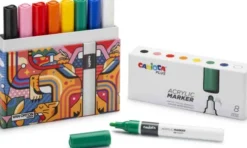 Carioca Plus - Tusser - Acrylic Marker - 8 Farver