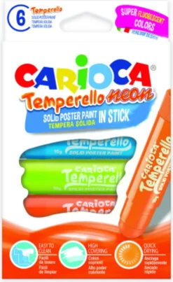 Carioca Temperello - Neon Plakatmaling - 6 Farver