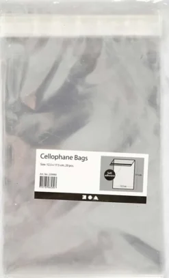 Cellofanposer - H 17,3 CM - B 12,3 CM - Tykkelse 25 My - 20 Stk