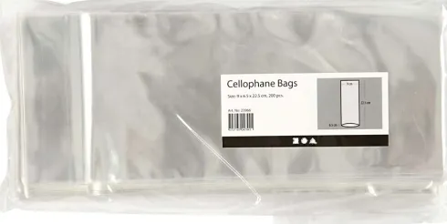 Cellofanposer - H 22,5 CM - Str. 9X6,5 CM - 200 Stk