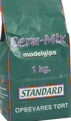 Cera-Mix Standard Modelgips - Lys Grå - 1 KG