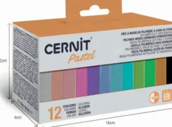 Cernit Gaveæske 12X25G, Pastel
