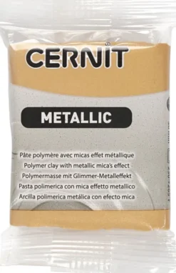Cernit - Ler - Metallic - Guld - 050 - 56 G