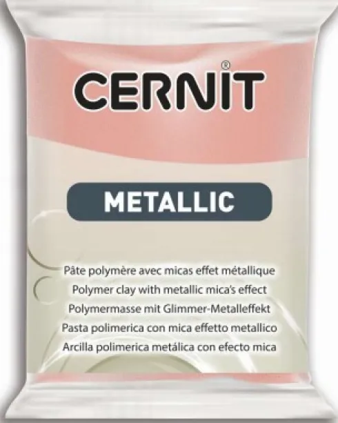 Cernit - Ler - Metallic - Pink Guld - 052 - 56 G