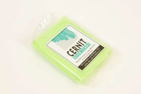 Cernit - Ler - Neon Light - Grøn - 600 - 56 G