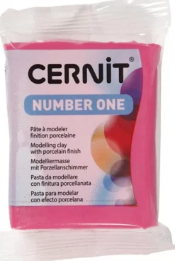 Cernit - Ler - Number One - Hindbær - 481 - 56 G