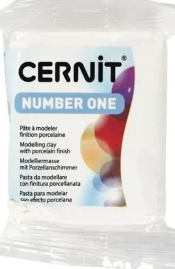 Cernit - Ler - Number One - Uigennemsigtig Hvid - 027 - 56 G
