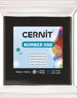 Cernit - Modellervoks - Number One - Sort 250 G
