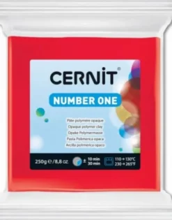 Cernit - Modellervoks - Number One - Rød 250 G