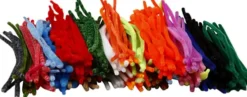 Chenille - L 30 CM - Tykkelse 6-15 MM - Assorterede Farver - 500 Assorterede