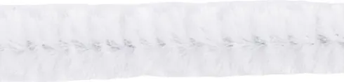 Chenille - L 30 CM - Tykkelse 4 MM - Hvid - 50 Stk