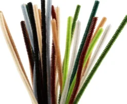 Chenille Piberensere - L 30 CM - Tykkelse 6 MM - Natur - 25 Stk