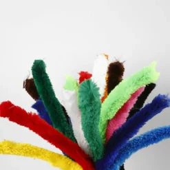 Chenille Piberensere - L 45 CM - Tykkelse 25 MM - Assorterede Farver - 60 Stk
