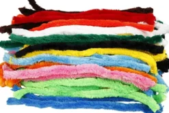 Chenille Piberensere - L 45 CM - Tykkelse 25 MM - Assorterede Farver - 60 Stk