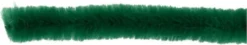Chenille Piberensere - L 30 CM - Tykkelse 15 MM - Mørk Grøn - 15 Stk