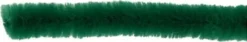 Chenille Piberensere - L 30 CM - Tykkelse 9 MM - Mørk Grøn - 25 Stk