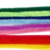 Chenille Piberensere - L 30 CM - Tykkelse 9 MM - Assorterede Farver - 25 Stk