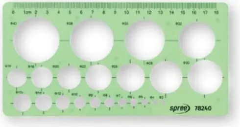 Cirkel Skabelon - Ø 3 MM - Ø 40 MM - Spree