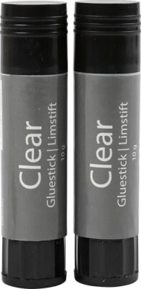 Clear Limstift - Rund - 2 Stk. - 10 G