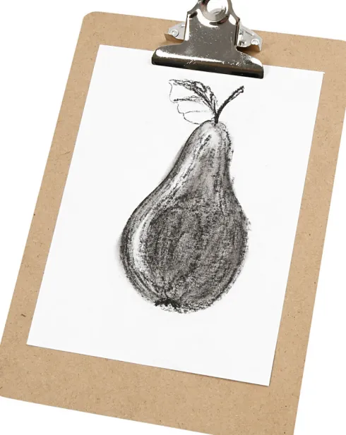 Clipboard/Tegneunderlag - A5 - Str. 19X27X0,3 CM - Sølv - 1 Stk