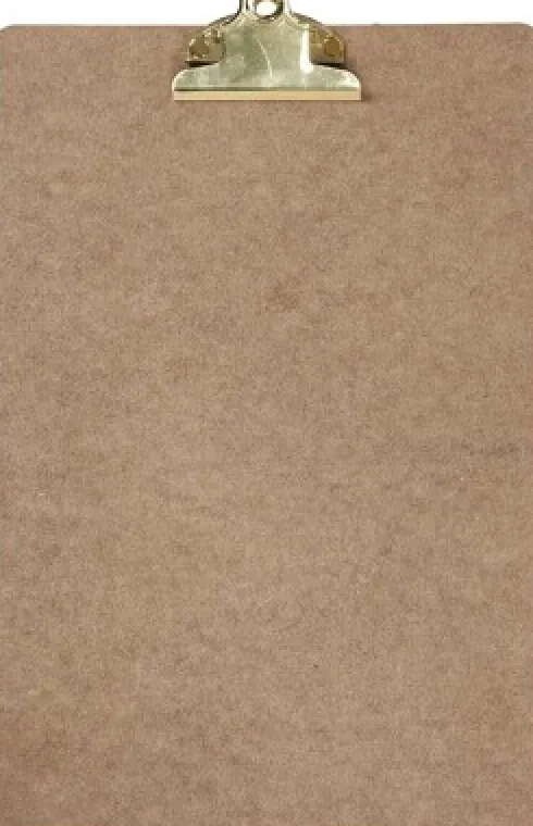 Clipboard/Tegneunderlag - A4 - Str. 23X34X0,3 CM - Messing - 1 Stk
