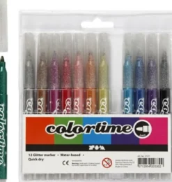 Colortime Glimmertuscher - Stregtykkelse 4,2 MM - Forskellige Farver