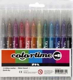 Colortime Glimmertuscher - Stregtykkelse 4,2 MM - Forskellige Farver