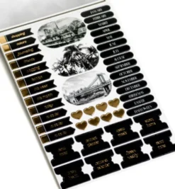 Craft Id - Journaling Designpapir Blok - A5 - 24 Ark - Sort