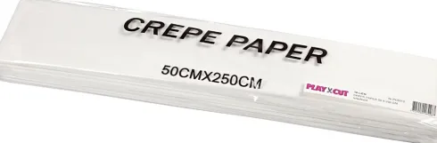 Crepepapir - Ark 50X250 CM - Hvid - 10 Læg