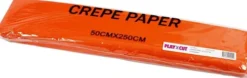 Crepepapir - Ark 50X250 CM - Orange - 10 Læg