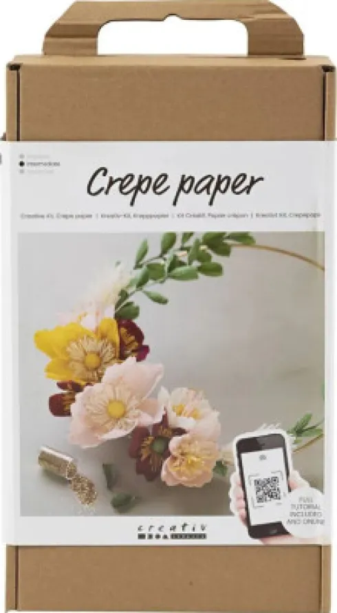 Crepepapir Blomster DIY Kit - Intermediate