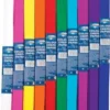Crepe Papir 50 CM X 2 M - Assorterede 10 Ruller - Centrum