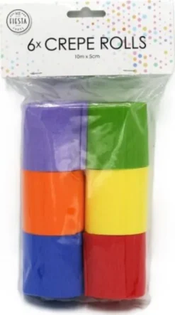Crepepapir I Rulle 6 Ruller - 5 CM X 10 M