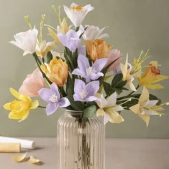 Crepepapir Til DIY Blomster - 8 Farver