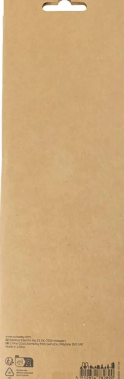 Crepepapir - 25X60 CM - Stræk/Crepe 180% - 105 G - Rød - 4Ark
